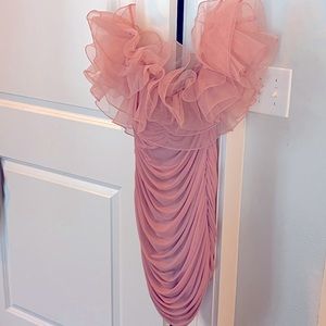 Pink cocktail special occasion dress